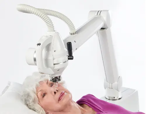 Radiant Treatment System with Female Patient